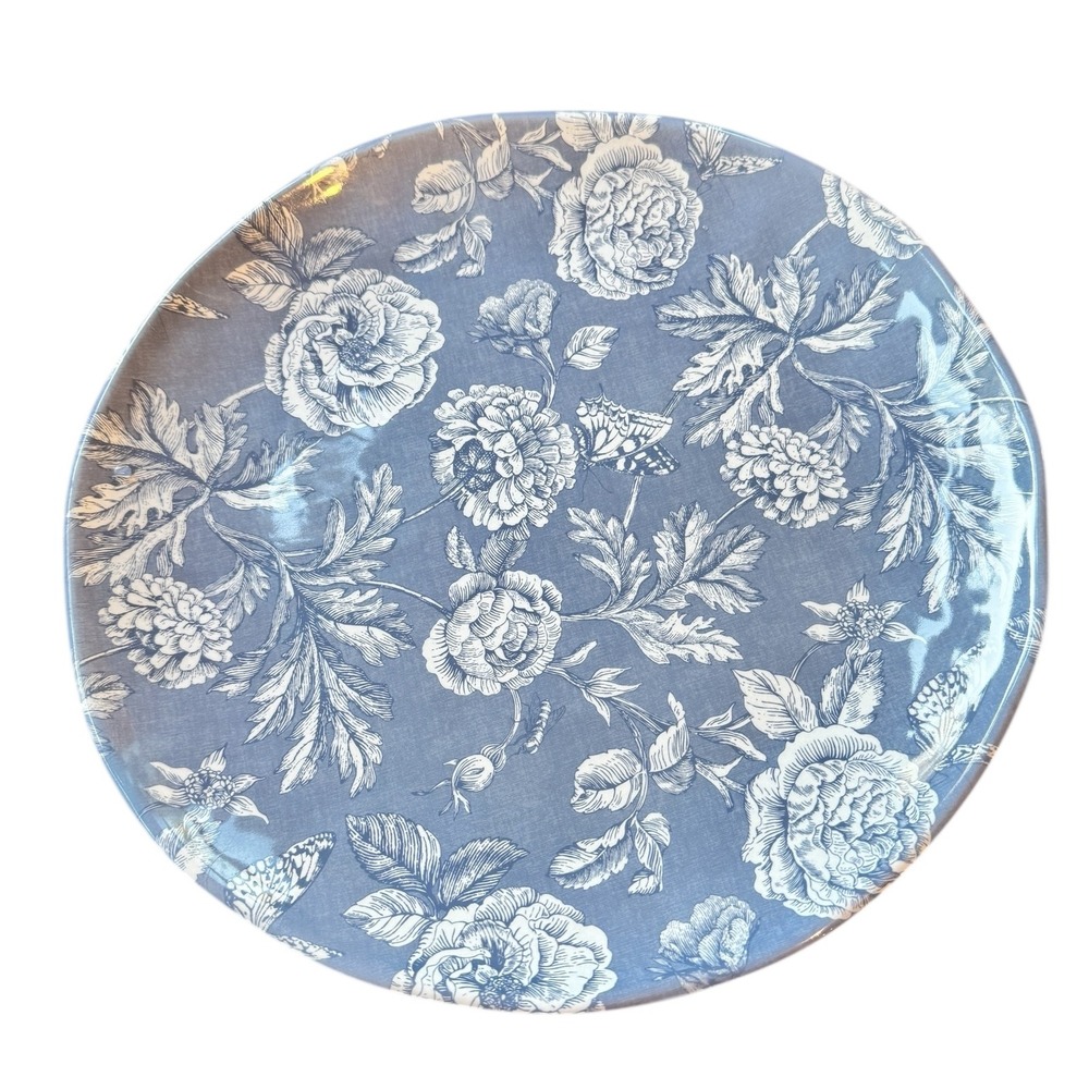 Rachel Ashwell Shabby Chic Floral Melamine Plates Set‎ of 7 11" Cottagecore